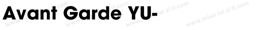 Avant Garde YU字体转换